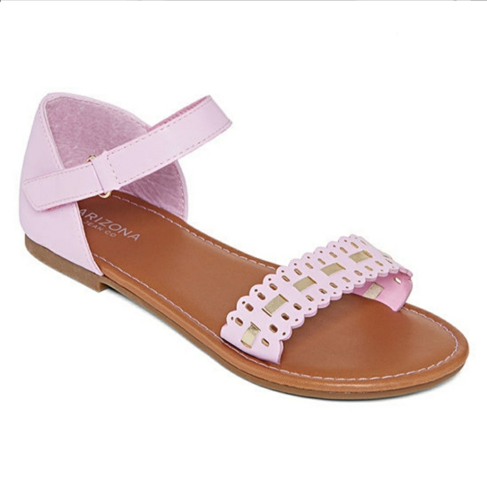 Arizona Girls Butter Flat Sandal Sz 1